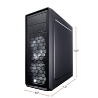 Fractal Design Focus G Mini Fekete MicroAT Mid Tower Számítógép Tok