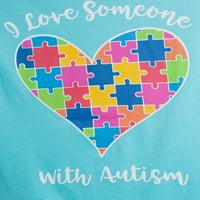 Az autizmus tudatossággal beszél, unis, szeretek valakit, akinek autizmus grafikus póló