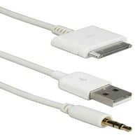 Hi-Fi sztereo audio és usb szinkron töltő kábel iPod, iPhone és iPad 2 3