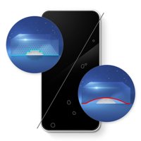 InvisibleShield Glass XTR képernyővédő az iPhone Pro-hoz-dinamikus sziget kompatibilis, Új fényvisszaverő technológiával,