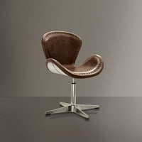 Brancaster Accent szék Retro barna és alumínium