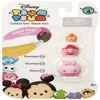 Disney Tsum Tsum Sorozat Színes Pop Thumper, Morcos & Daisy Mini Figurák, Csomag