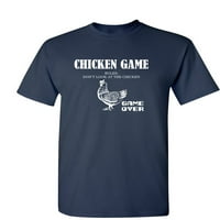 Csirke játék Ne nézd meg a csirke szarkasztikus Humor grafikus újdonság vicces póló