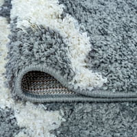 Kortárs terület szőnyegbőv vastag marokkói csempe szürke, krém nappali könnyen tisztítható