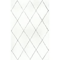 Nuloom armitra kézzel tufed shag ékezetes szőnyeg, 3 '5', természetes