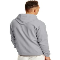 Hanes férfi EcoSmart Fleece cipzáras kapucnis pulóver, 3XL méretig