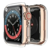 Képernyővédő fedél az Apple Watch tokhoz puha, rugalmas Ütésálló Ultra-vékony TPU lökhárító az iWatch Series SE 1 számára