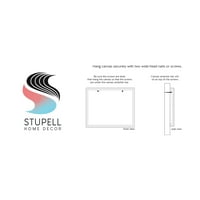 Stupell Industries rejtélyes festék csöpög Kortárs semlegesek sárga akcentussal festmény galéria csomagolt vászon nyomtatás