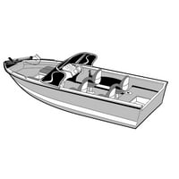 Carver Wood Products 72316P-stílusú-to-Fit fedél külső alumínium V-hajótest csónak Walk-Thru szélvédő, Ft. Be. Hossz