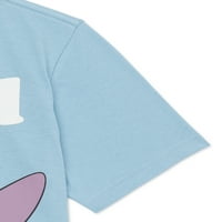 Disney Boys Lilo & Stitch grafikus rövid ujjú személyzet nyak póló, Méretek XS-2XL