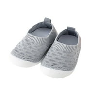 Oucaili Kids Walking Shoe Sport Zokni Cipők Háló Futócipő Csúszásgátló Csúszásgátló Az Oktatók Iskolai Szürke 9.5 C