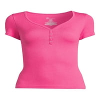 Nincs határok juniorok v-nyakú Henley Top