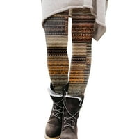 Baocc leggings női nők tavaszi és őszi alkalmi nyomtatás Leggings Boot nadrág Női leggings kávé
