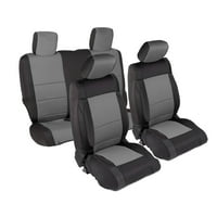 Smittybilt neoprén üléshuzat szett első hátsó - neoprén-fekete faszén illik select: 2015-JEEP WRANGLER UNLIMITED, 2013-JEEP