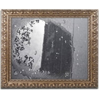 Védjegy Képzőművészet Butts épület reflexiója Canvas Art készítette: Yale Gurney, Arany díszes keret