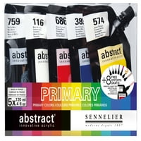 Sennelier absztrakt akril készlet, 120ml, elsődleges készlet 5