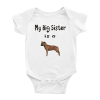 A Nagy Nővérem Egy Staffordshire Bull Terrier Kutya Aranyos Baba Ruházat Bodysuits Fiú Lány Unisex