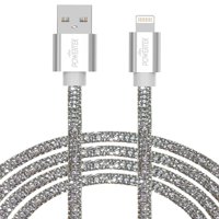 LIVICIPEL PowerTek iPad és iPhone töltő kábel, gyors töltés 6 láb MFI -tanúsított villám az USB -kábelhez, Diamond