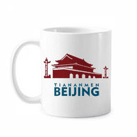 Tiananmen Kapu Peking Kína Bögre Kerámia Cerac Kávé Porcelán Csésze Étkészlet