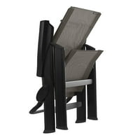 Magas hátú szék-fekete acél váz-grafit Szövet