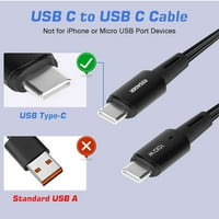 Városi USB C-USB C kábel 1.65 ft 100W, USB 2. C típusú töltőkábel Gyors töltés A Coolpad Legacy 5G, iPad Pro, iPad