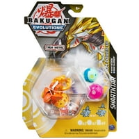 Bakugan Evolutions, Shartktar Nano Widow és Sludgem Platinum Power Up Pack, True Metal Bakugan akciófigura, Nanogan,