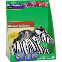 Enciklopédia britannica plüss zebra tanulási játék könyvvel