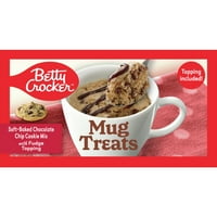 Betty Crocker bögre puha sütött csokoládé chips cookie-t kezeli a Fudge Topping-rel