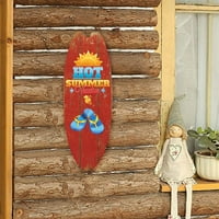 Karácsonyi díszek alkalmi nyári strand szörfözés ajtó jel dekoráció jel otthoni bár fal bejárati ajtó medál nyaralás