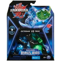 Bakugan Brawl Bros 2-csomag, testreszabható Spinning Akciófigurák és Kereskedési kártyák