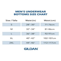 Gildan Férfi Pamut Stretch normál láb Boxer alsónadrág, 5-csomag, S-2XL méretek, 6 Inseam