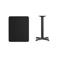 Flash bútorok 24 30 téglalap alakú fekete laminált asztallap 22 22 Asztalmagassággal