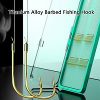 Titán ötvözet halászati horog szögesdrót horgok vonal hal kezelése eszközök