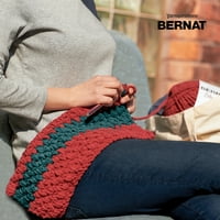 Bernat GmbH blanket Brights szuper terjedelmes poliészter fonal, piros fehér & Boom 10.5 oz 300g, Yard