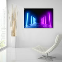 Epikus művészet Neon kifutópálya az Epic Portfólió, akrilüveg fali művészet, 36x24