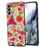 Virágmintás-fényes-esztétikus-8-telefon tok Samsung Galaxy S22 + Plus