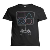 PlayStation Controller férfi és nagy férfi grafikus póló