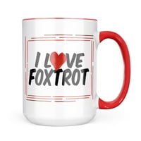 Neonblond szeretem Foxtrot bögre ajándék kávé Tea szerelmeseinek