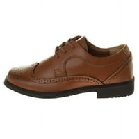 Josmo Fiúk Wingtip Oxford Csipke Ruha Cipő-Tan, 13