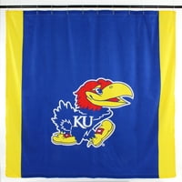 Kansas Jayhawks zuhanyfüggöny borítás Big logo Front - 70 72