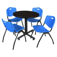 Regency Kobe kerek Breakroom asztal egymásra rakható székekkel