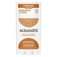 Schmidt természetes dezodor férfiak és nők számára, Citrus & szantálfa, 2. Oz