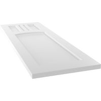 Ekena Millwork 18 W 61 H True Fit PVC San Miguel misszió stílusú rögzített redőnyök, befejezetlen