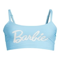 Barbie Women's Scoop Neck Midkini Swim Top, Méretek XS-XXL