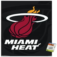 Miami Heat-Logo fali poszter Nyomócsapokkal, 22.375 34
