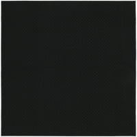 Garland Rug Town Square Solid Black 5'X7 'Beltéri szőnyeg