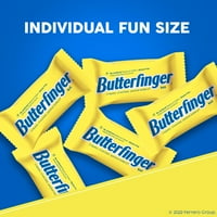 Butterfinger, szórakoztató méretű cukorkák, Csokit vagy édességet, 10. Oz