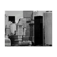 Védjegy képzőművészet 'NYC Skyline VIII' vászon művészet Jeff Pica