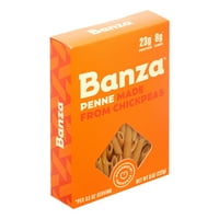 Banza penne tészta - gluténmentes, magas fehérjetartalmú és alacsonyabb szénhidráttartalmú tészta, 8oz