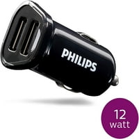 Philips kettős USB autó töltő, 2pk - DLP2452 37